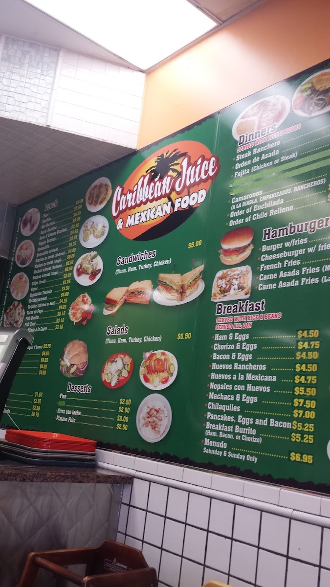Menu Caribbean Juice & Mexican Food-8