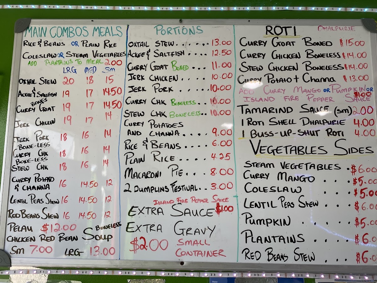 Menu Caribbean Stove Pickup-1