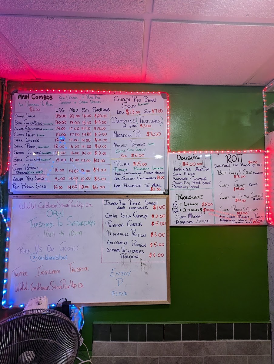 Menu Caribbean Stove Pickup-2
