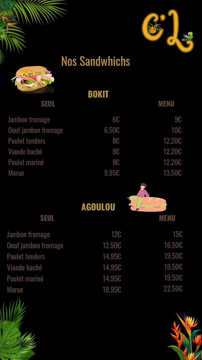 Menu Carib'licious-1