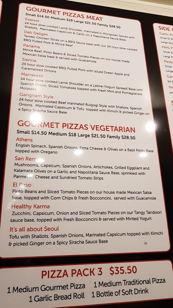 Menu Carlingford Gourmet Pizza-1