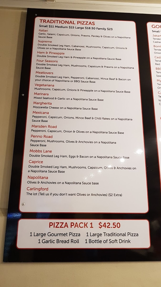 Menu Carlingford Gourmet Pizza-3