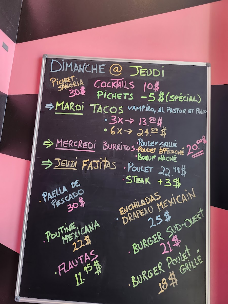 Menu Carlos & Pepe's - Saint-Léonard-6