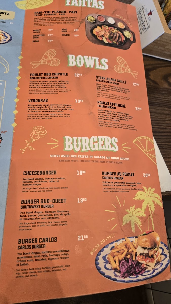 Menu Carlos & Pepe's - Saint-Léonard-8
