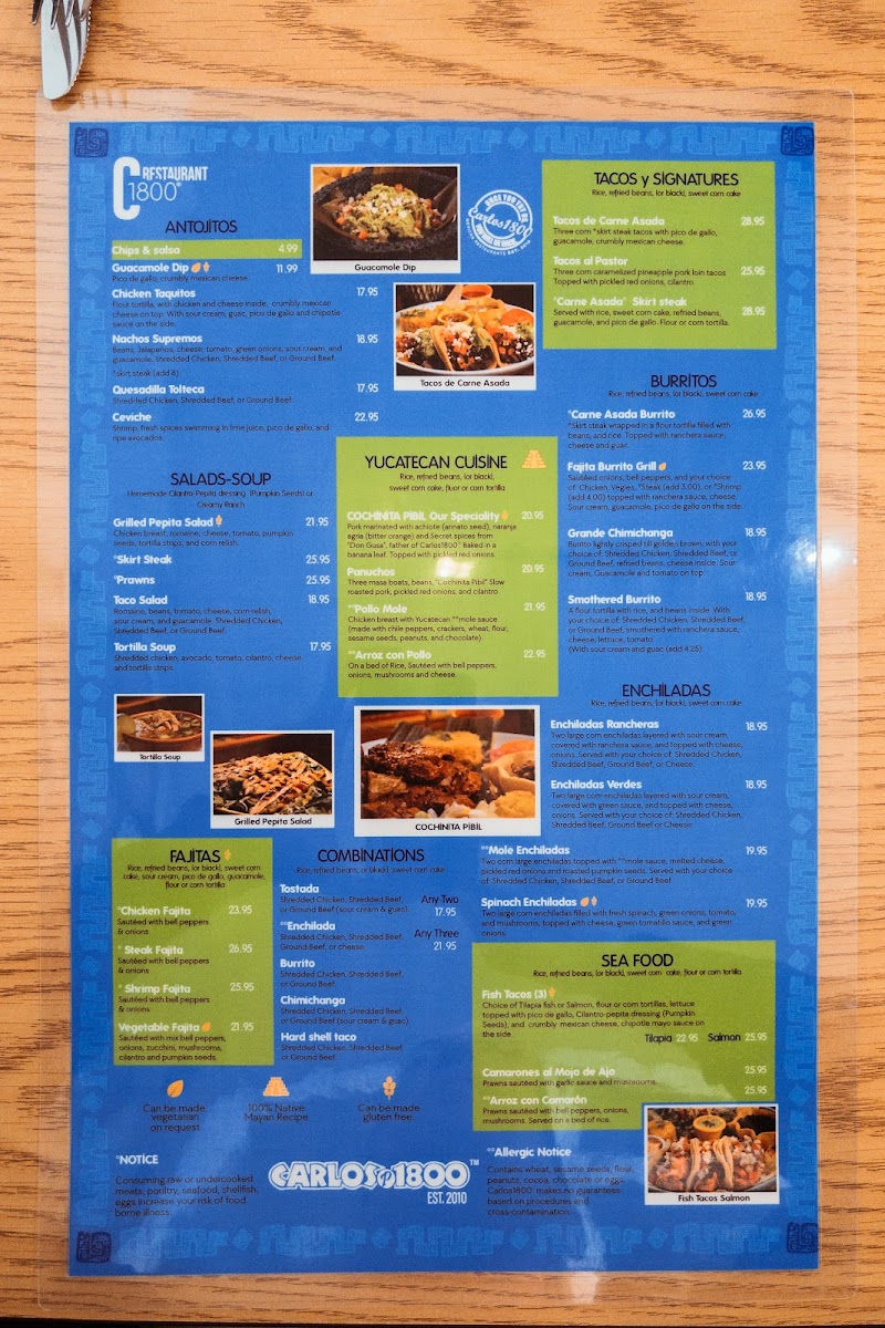 Menu Carlos1800 Mexican Grill And Cantina-6