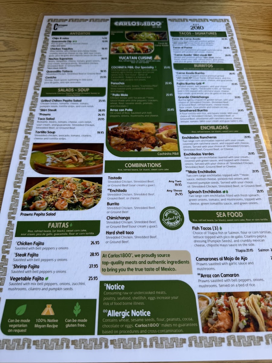 Menu Carlos1800 Mexican Grill And Cantina-7
