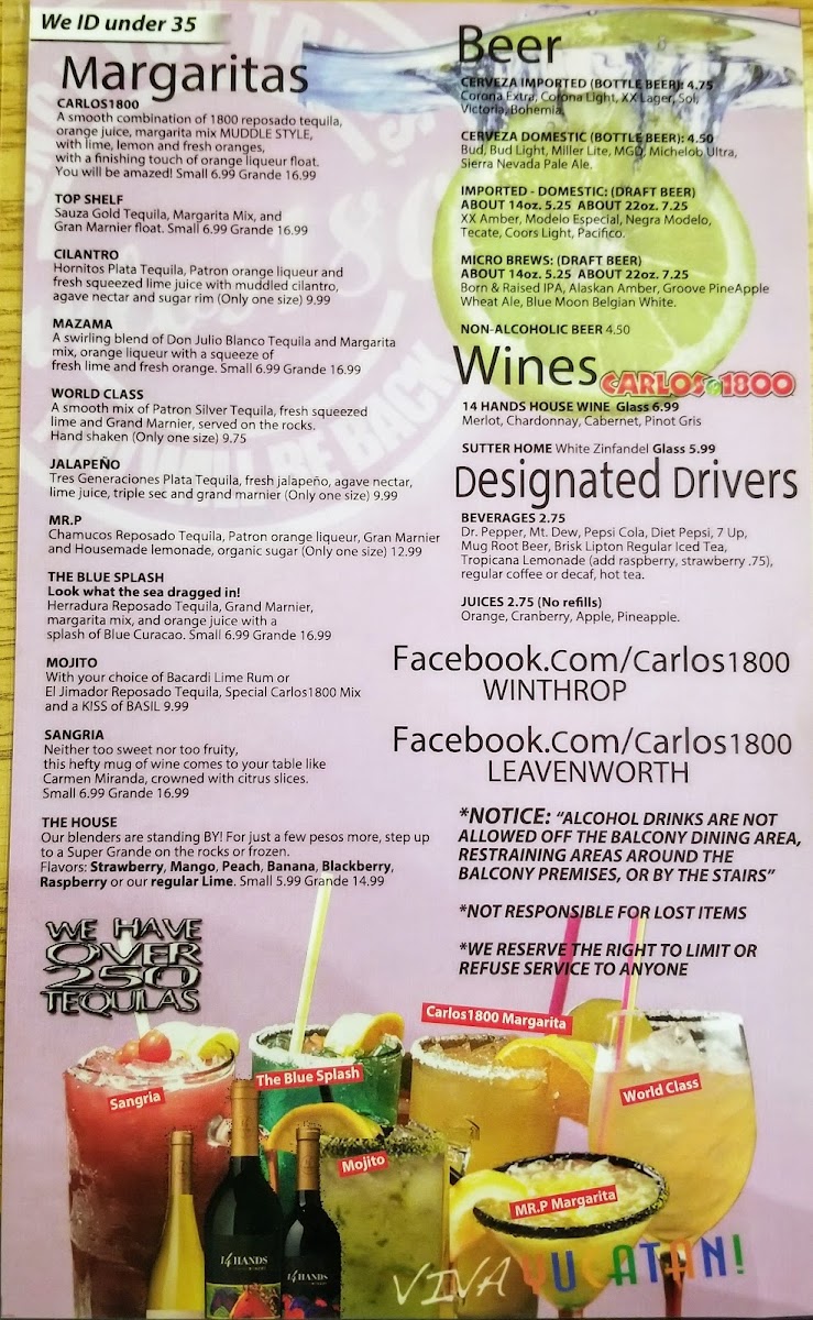 Menu Carlos1800 Mexican Grill And Cantina-9