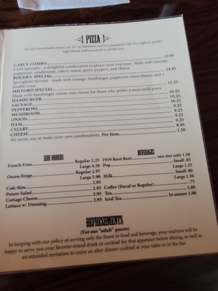 Menu Carl's Corner-1