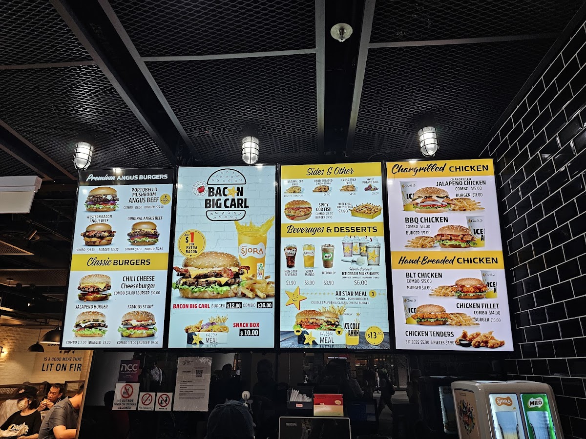 Menu Carl's Jr @ The Star Vista-2