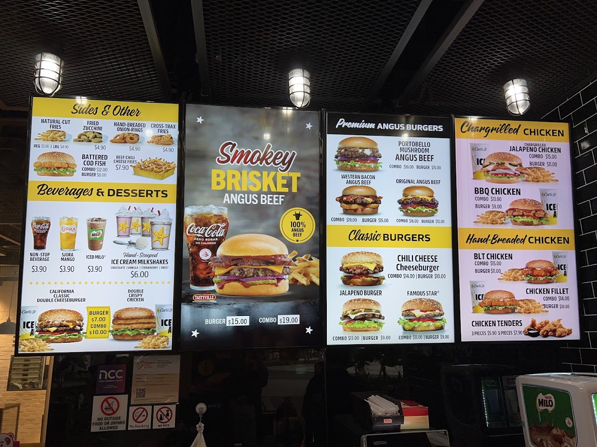Menu Carl's Jr @ The Star Vista-4