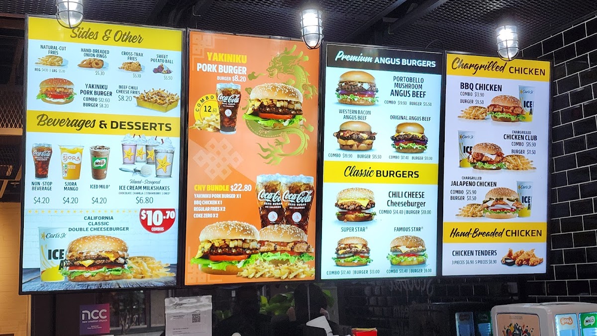Menu Carl's Jr @ The Star Vista-5
