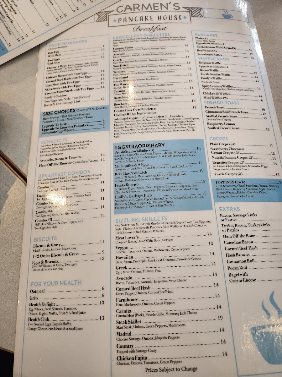 Menu Carmen's Pancake House-5