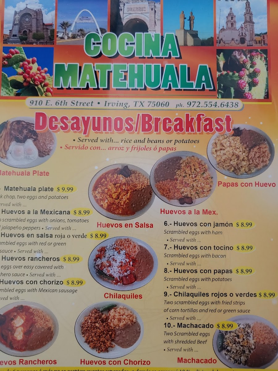 Carniceria Y Cocina Matehuala Restaurante Menu-1