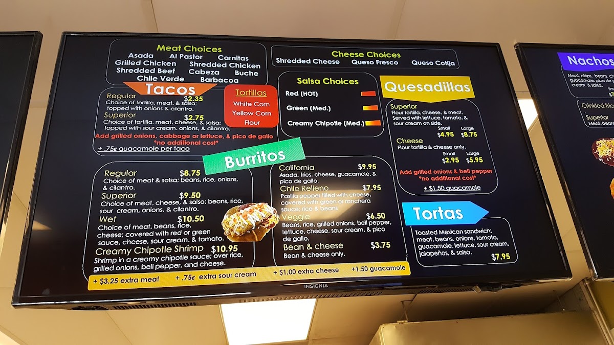 Menu Carniceria Y Taqueria Superior-3