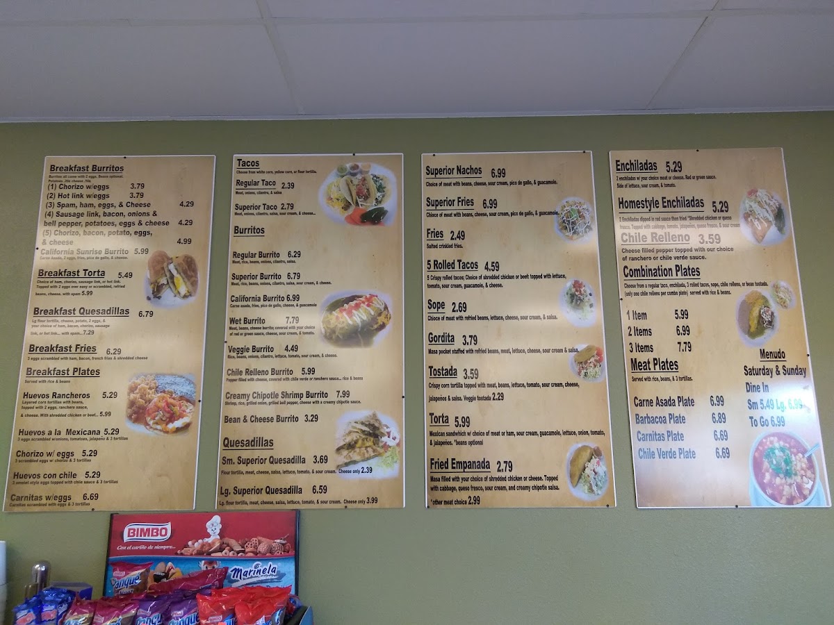 Menu Carniceria Y Taqueria Superior-6