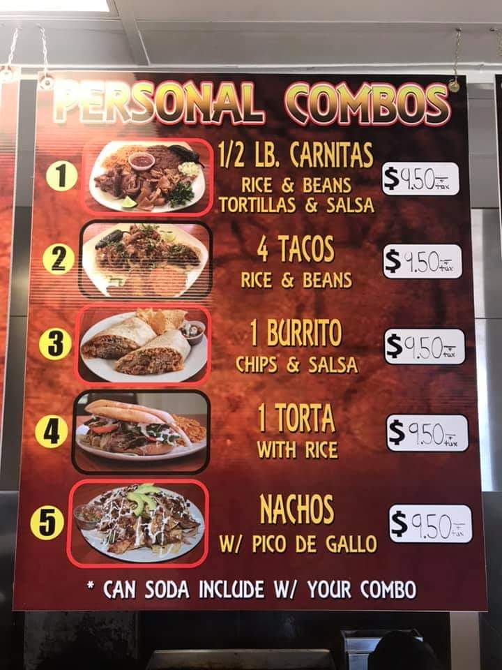 Menu Carnitas Del Bajío-5