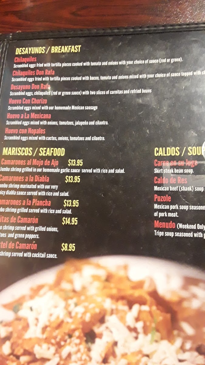 Menu Carnitas Don Rafa Restaurant-8