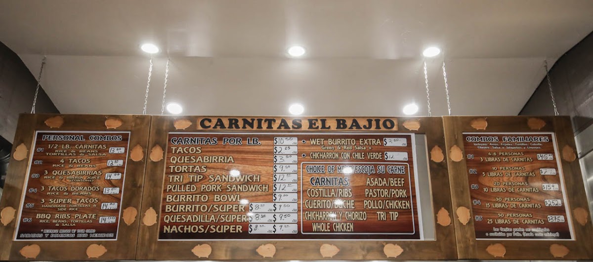 Menu Carnitas El Bajio-7