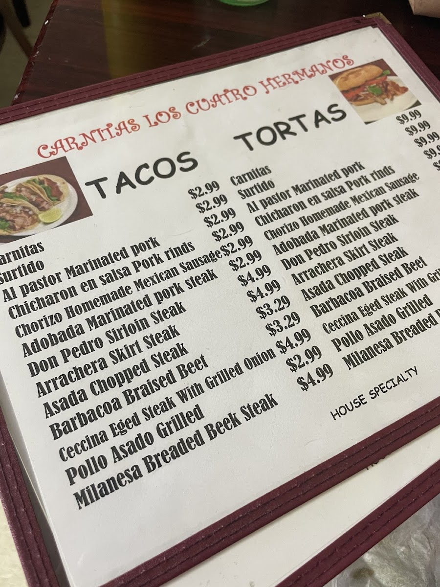 Menu Carnitas Los Cuatro Hermanos-2