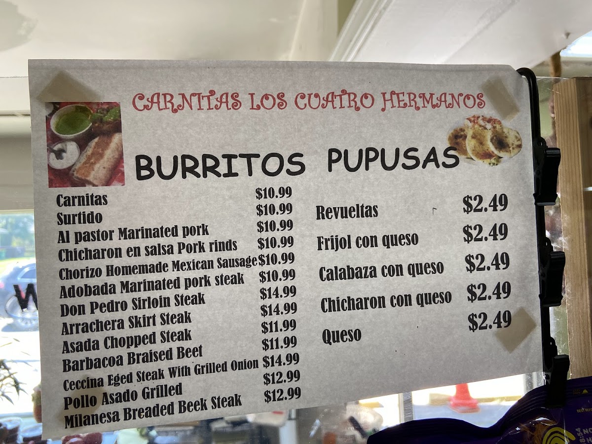 Menu Carnitas Los Cuatro Hermanos-3