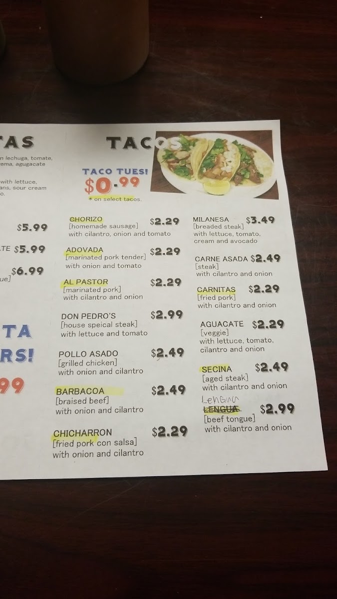 Menu Carnitas Los Cuatro Hermanos-4
