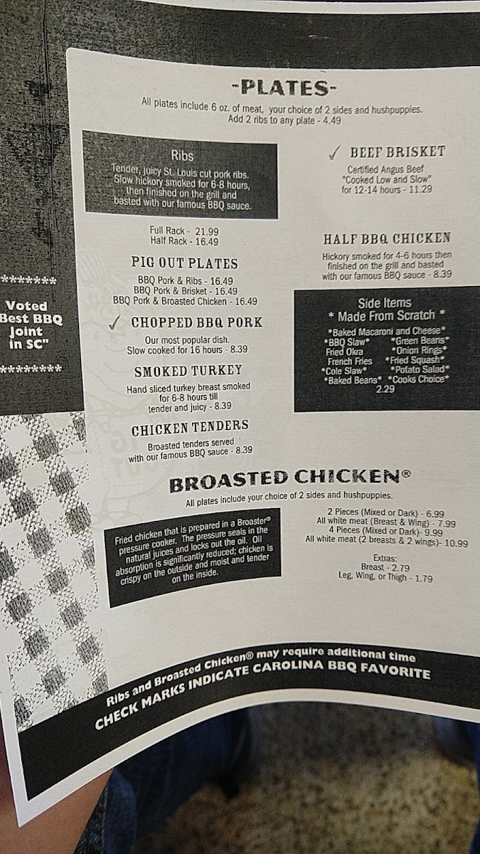 Menu Carolina Barbecue-10