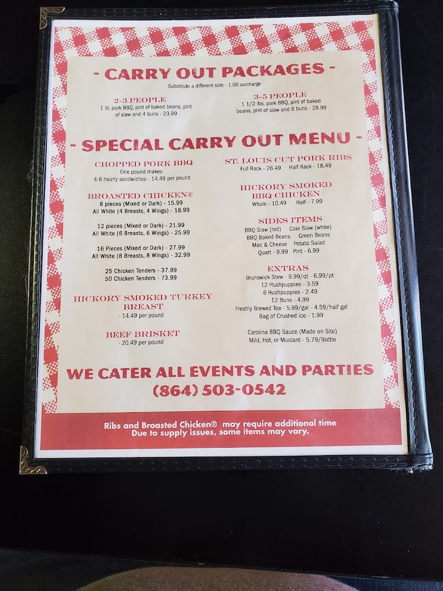Menu Carolina Barbecue-7