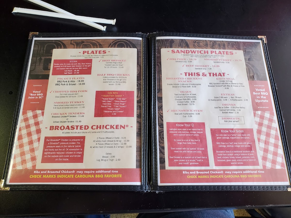 Menu Carolina Barbecue-8