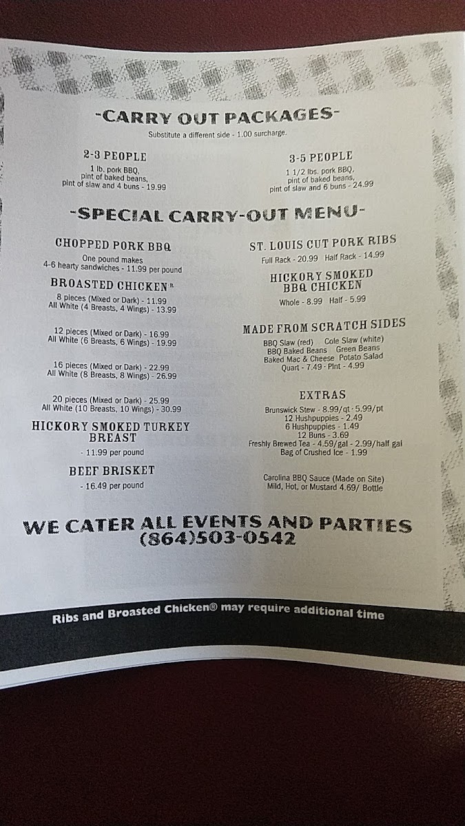 Menu Carolina Barbecue-9