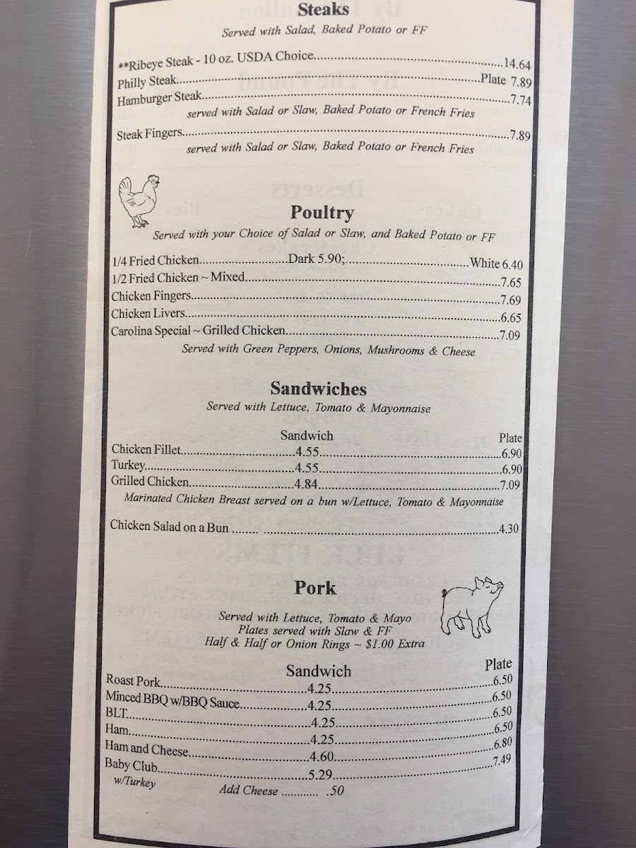 Menu Carolina Fine Food-5