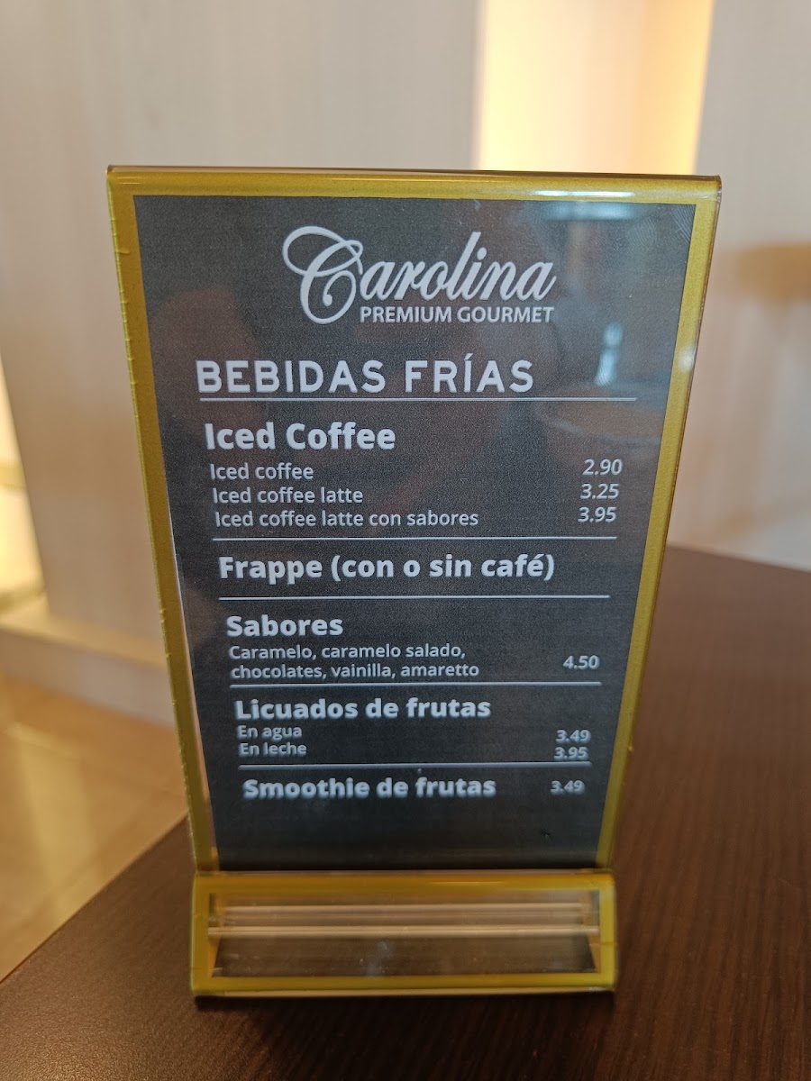 Menu Carolina Premiun Gourmet | Santiago-2