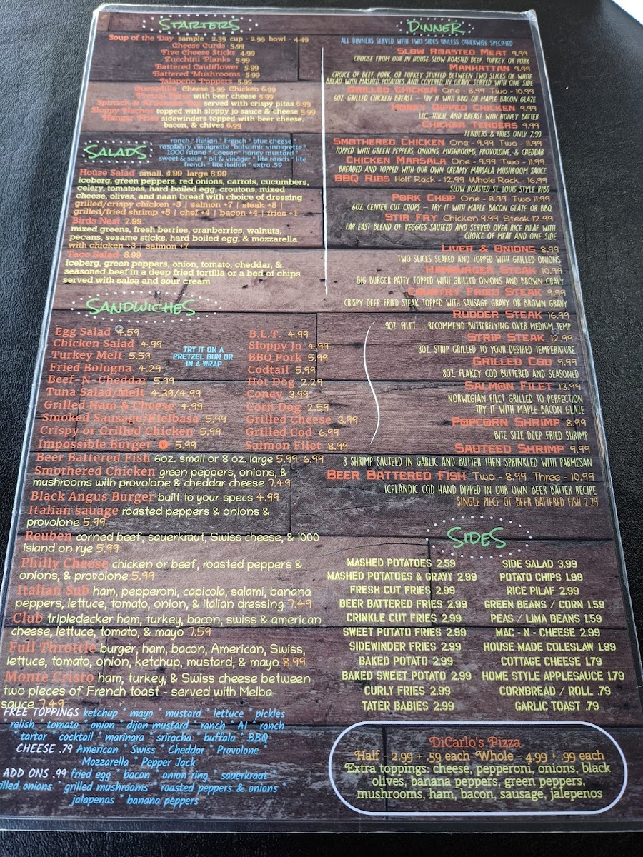 Menu Carroll County Airport Restaurant-8