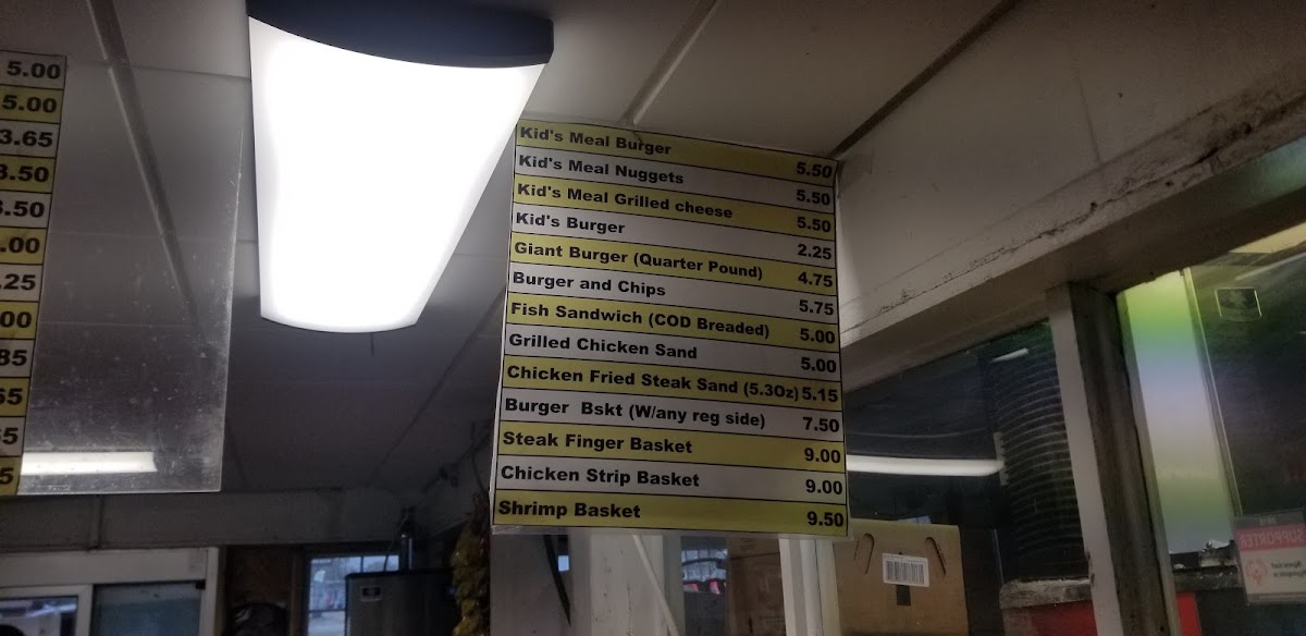 Menu Carroll's Giant Burger-5
