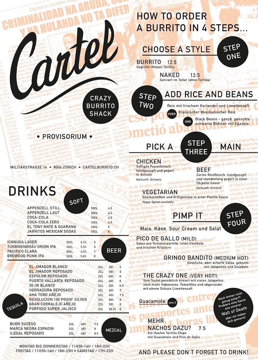 Menu Cartel - Crazy Burrito Shack-2