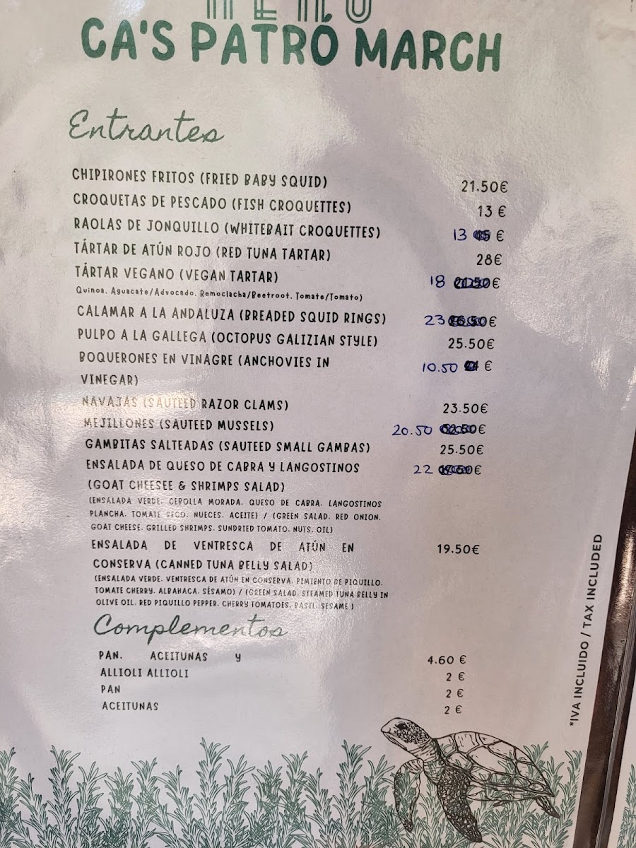 Menu Ca's Patró March-3
