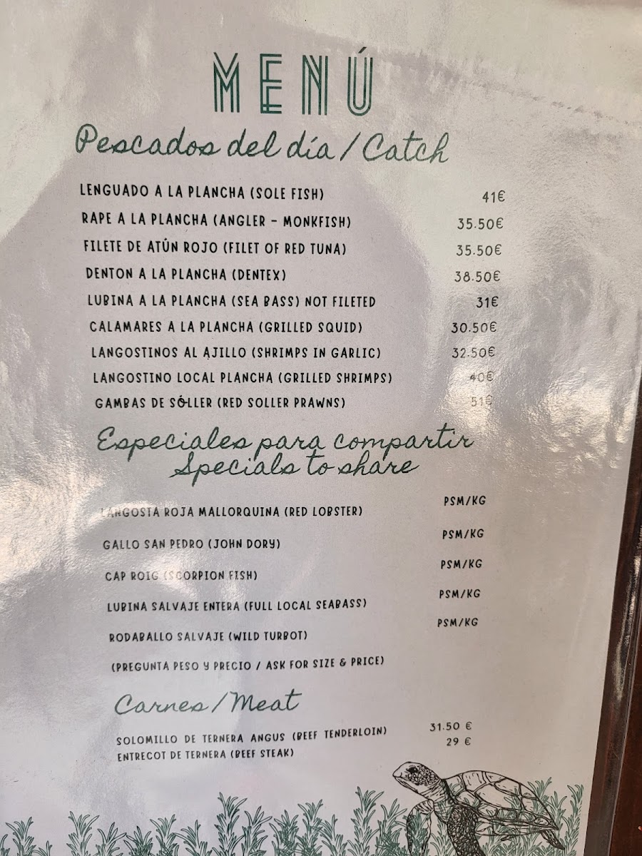 Menu Ca's Patró March-6