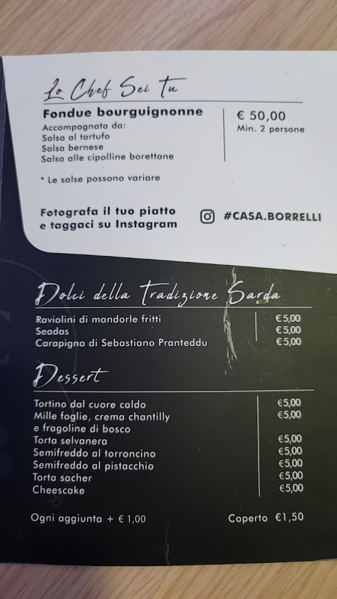 Menu Casa Borrelli, Biblioteca Caffè Letterario-2