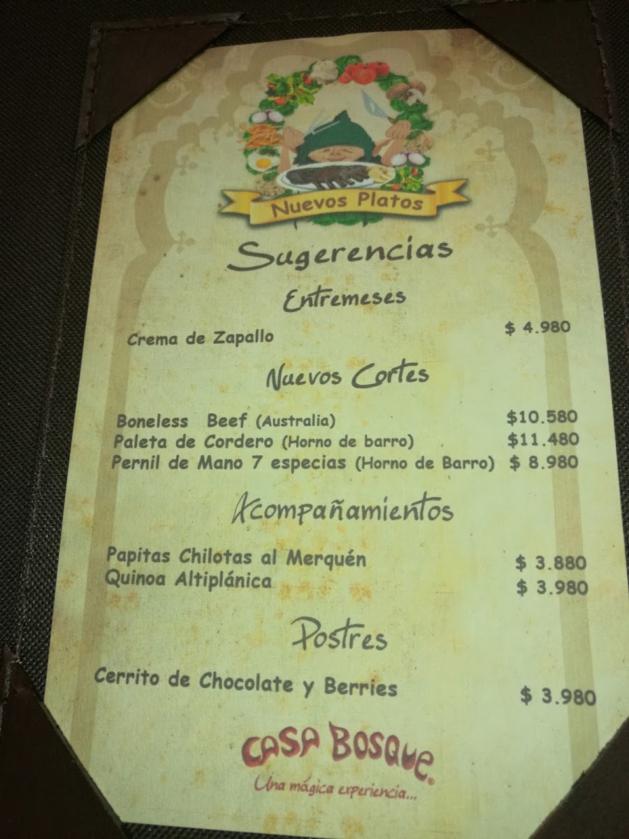 Menu Casa Bosque Restaurant-3