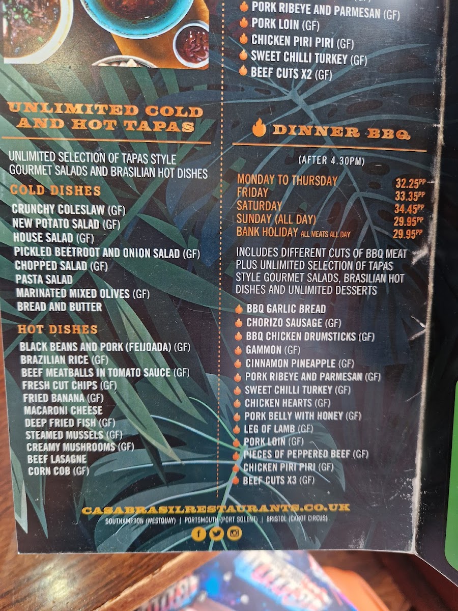 Menu Casa Brasil Portsmouth-7