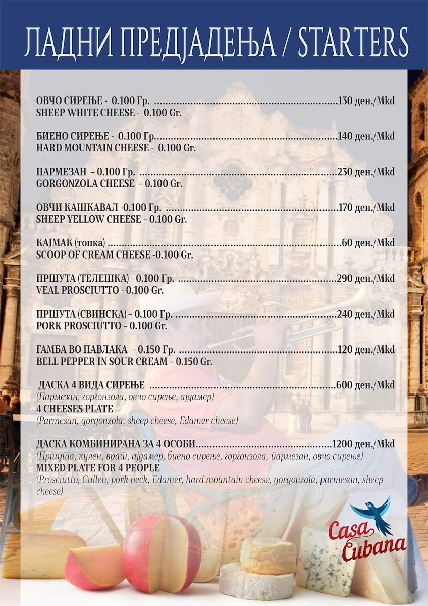 Menu Casa Cubana-1