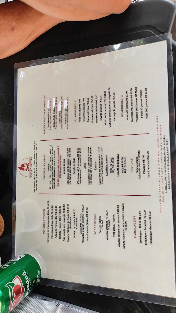 Menu Casa Da Costela Freguesia Do Ó-10