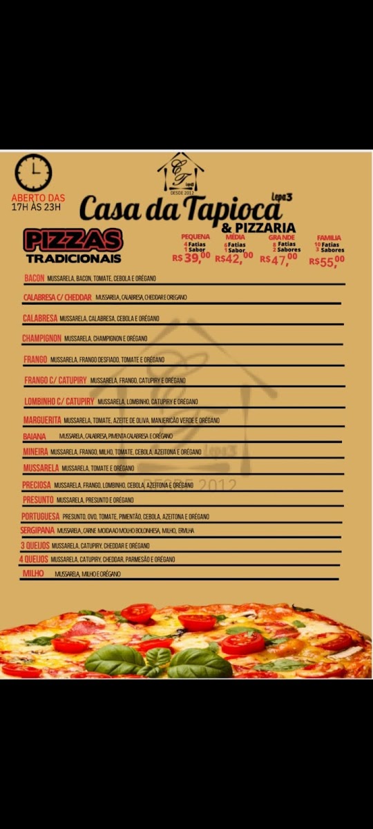 Menu Casa Da Tapioca E Pizzaria Lepa3-4