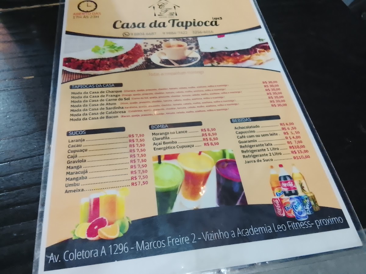 Menu Casa Da Tapioca E Pizzaria Lepa3-7