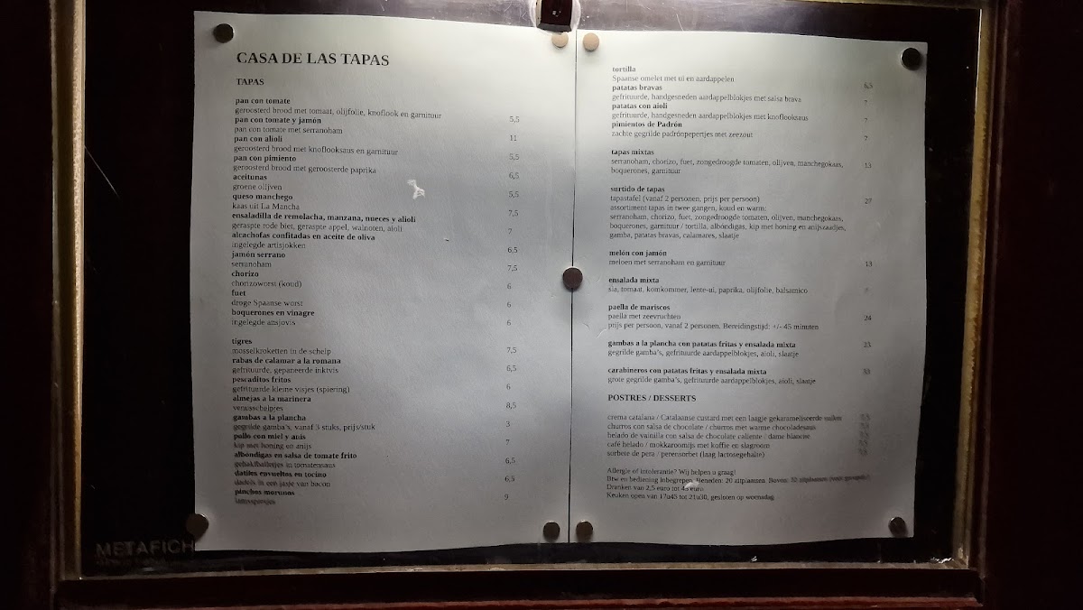 Menu Casa De Las Tapas-1