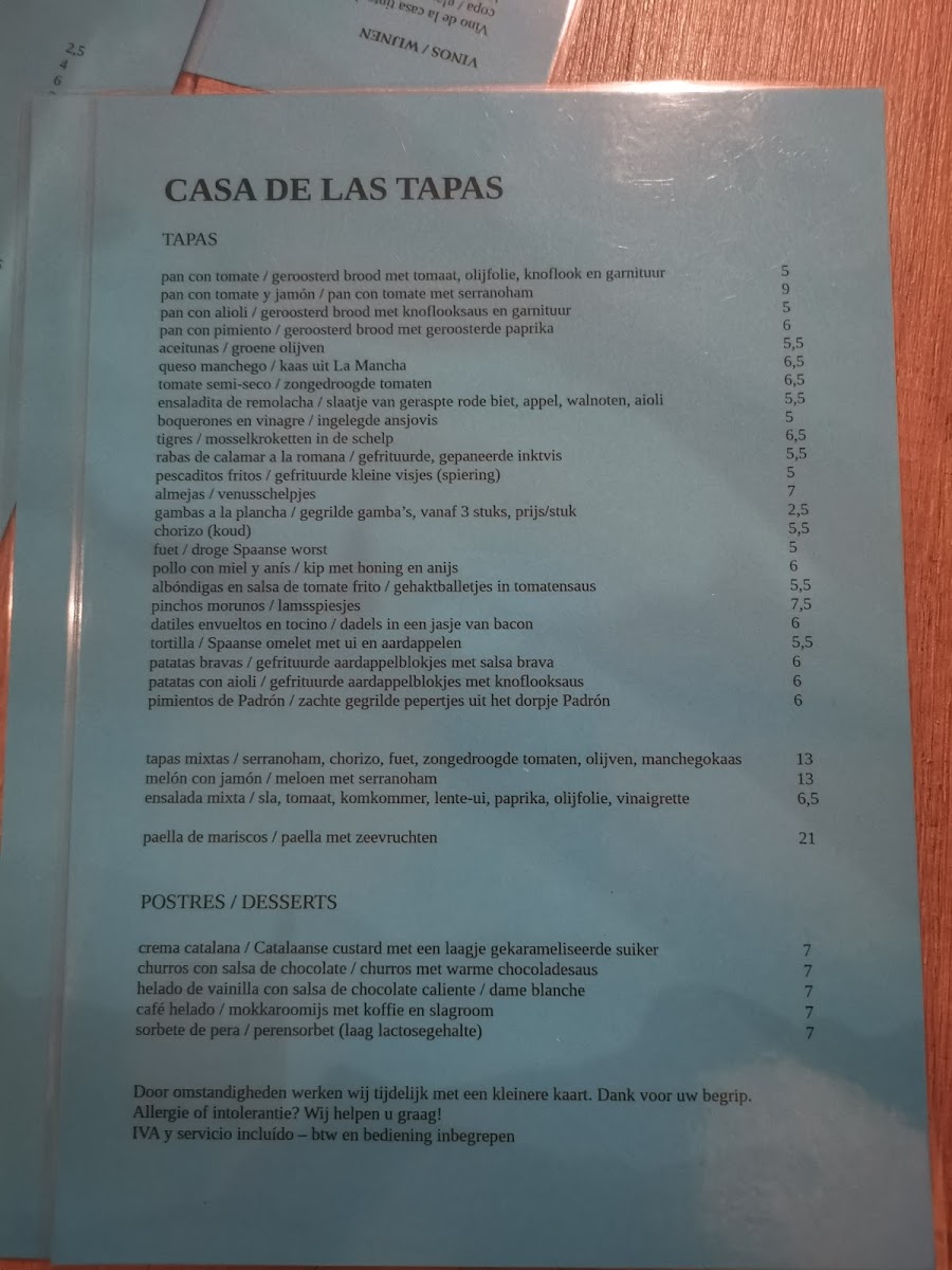 Menu Casa De Las Tapas-2