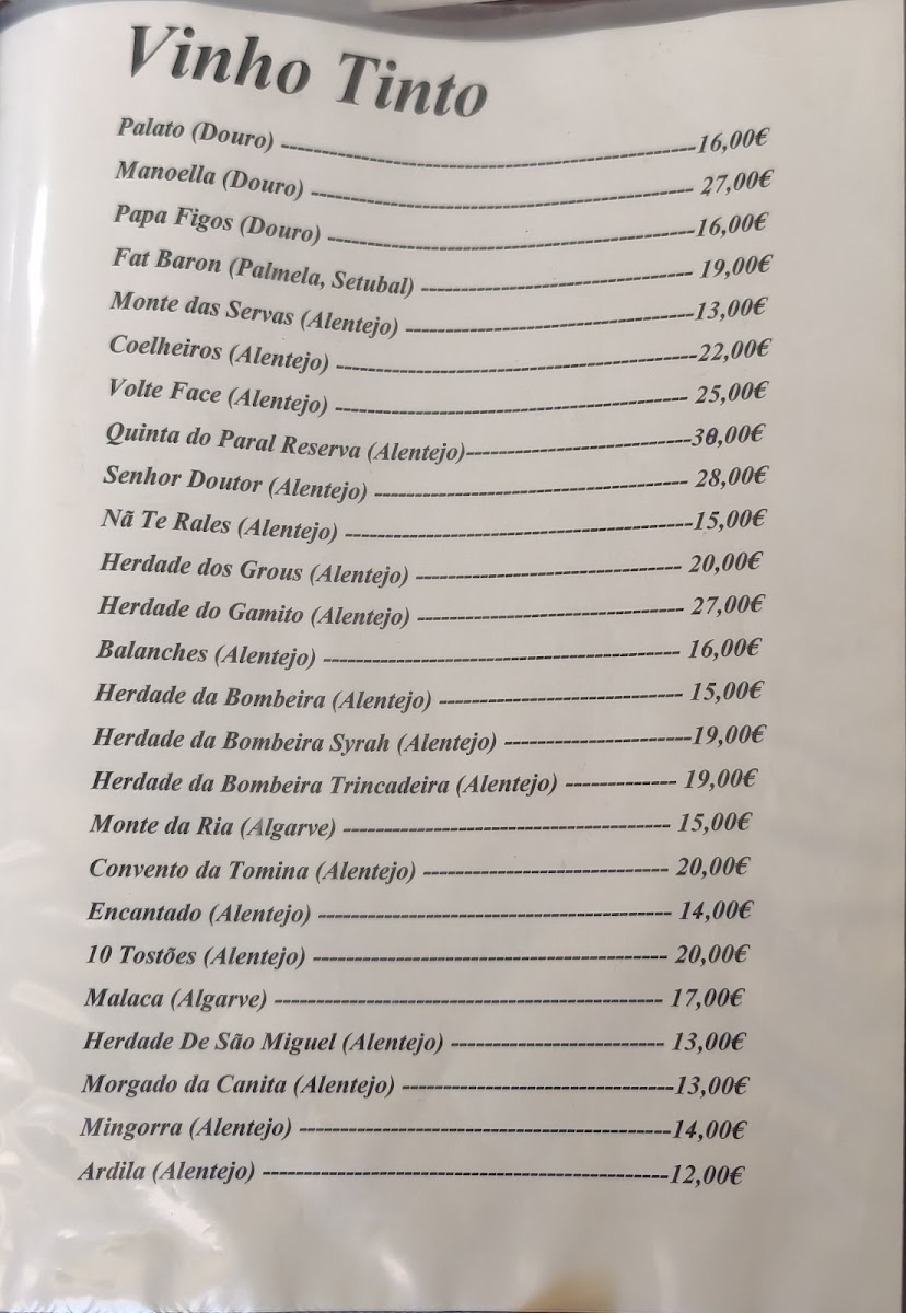 Menu Casa De Pasto Fernanda E Campinas-1
