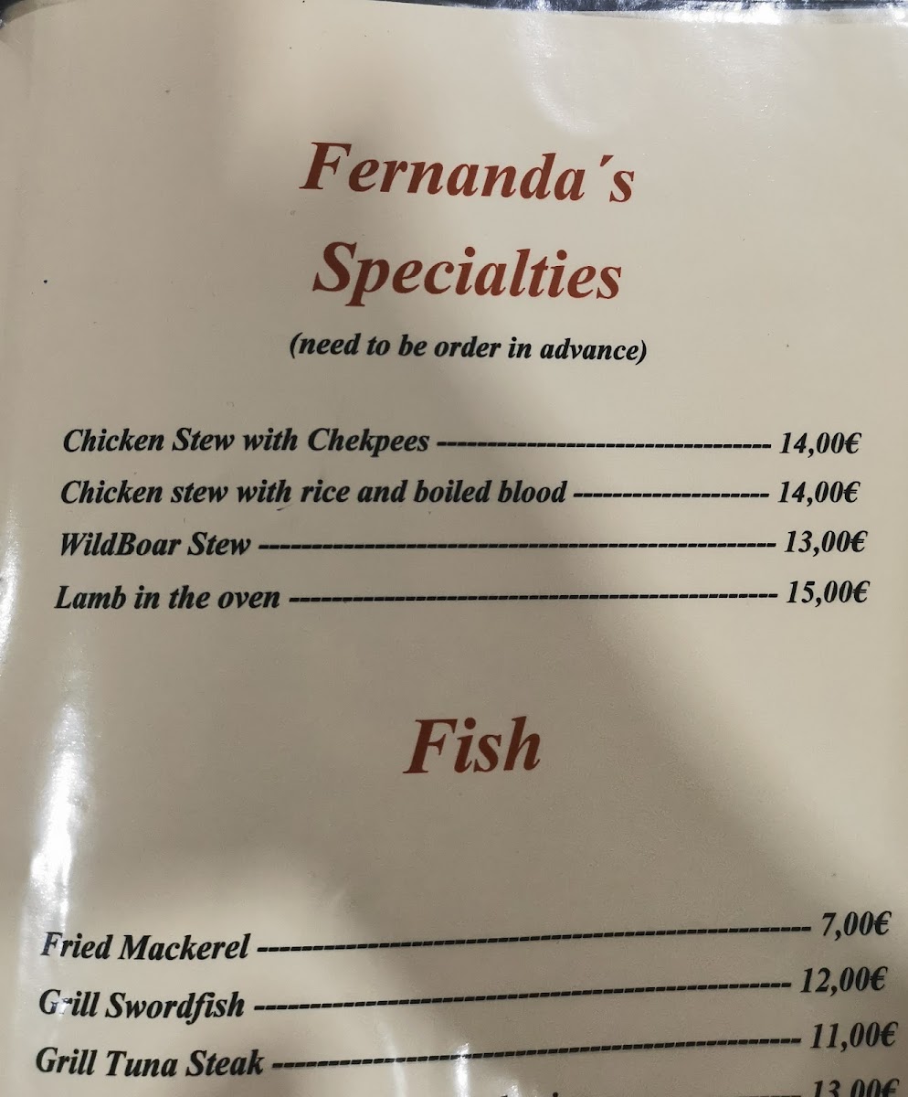 Menu Casa De Pasto Fernanda E Campinas-9