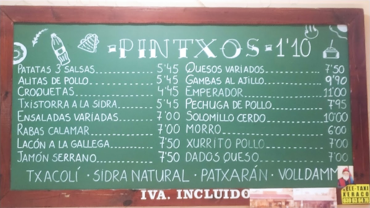 Menu Casa De Pinchos-1