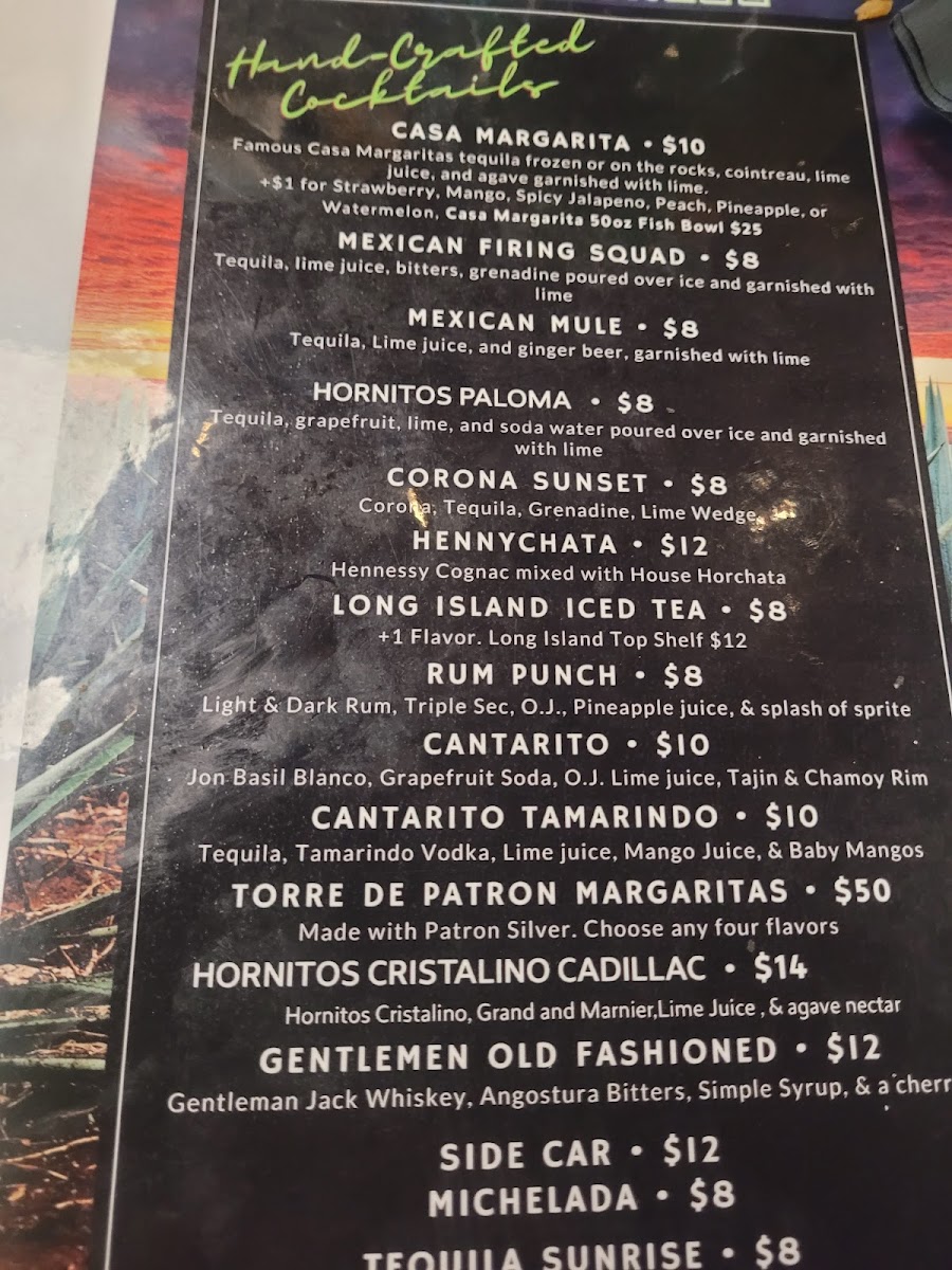 Menu Casa De Tacos Tequila Bar-5