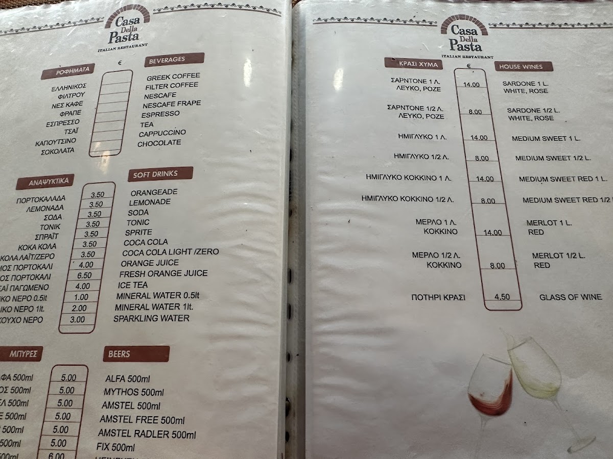 Menu Casa Della Pasta - Ristorante Italiano-3
